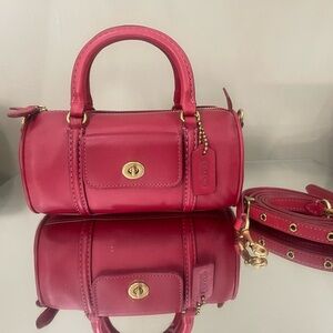 Coach Originals Mini Barrel Bag # 832 (Burgundy/Red)